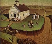 Grant Wood The day of Planting oil painting picture wholesale
